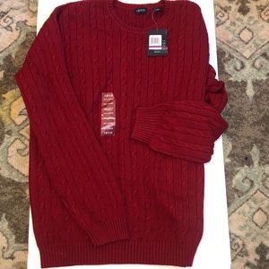 Izod Cable Knit “Fall” colored Sweater XXL